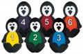 Penguins with Numbers, Set of 6
