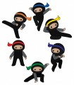 Poly Ninja Warriors, Set of 6