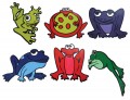 Poly Frogs, Set of 6