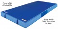 Ref 1353 96" x 173" x 12" Bi-Fold Solid Vinyl Mat