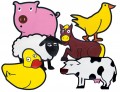 Farm Animals, Set of 6