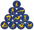 Fitness Spots, Set of 10